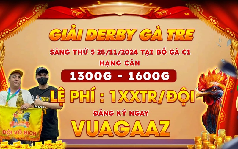 Thông báo giải Derby gà tre tại C1 ngày 28/11/2024